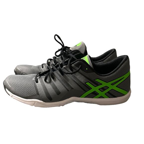 ASICS Men’s S604N Training Athletic shoes, titanium/green, Size 13 - Picture 1 of 10